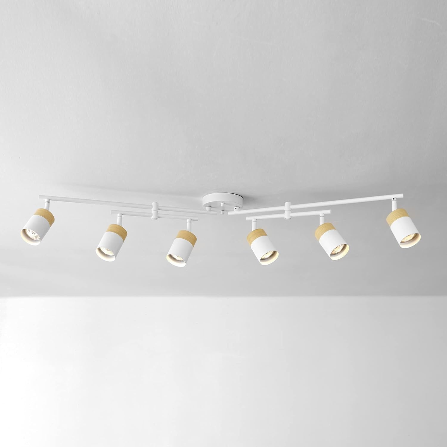 image:imageGlobe Electric 59969 Tempo 5Light Foldable Track Lighting Matte BlackWhite Hudson 6Light