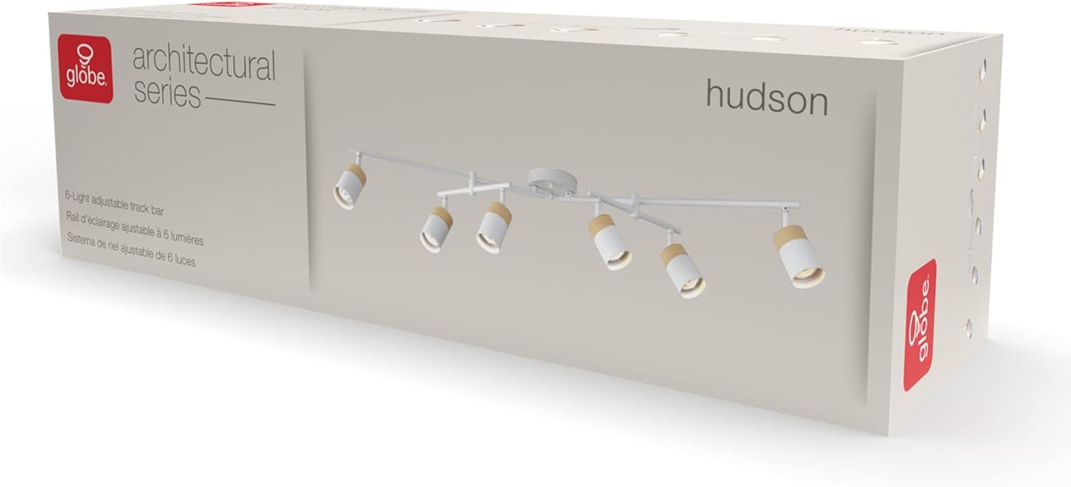 image:imageGlobe Electric 59969 Tempo 5Light Foldable Track Lighting Matte BlackWhite Hudson 6Light