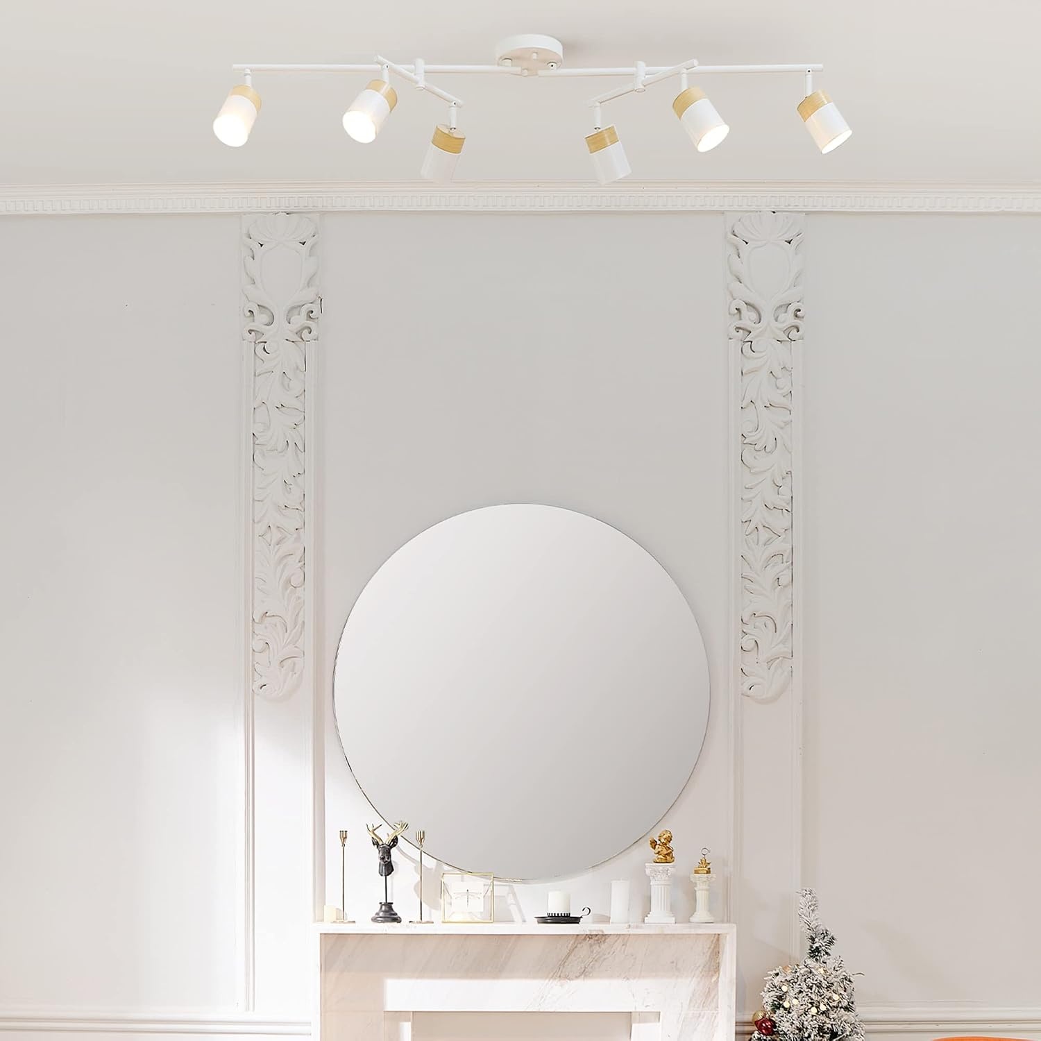 image:imageGlobe Electric 59969 Tempo 5Light Foldable Track Lighting Matte BlackWhite Hudson 6Light