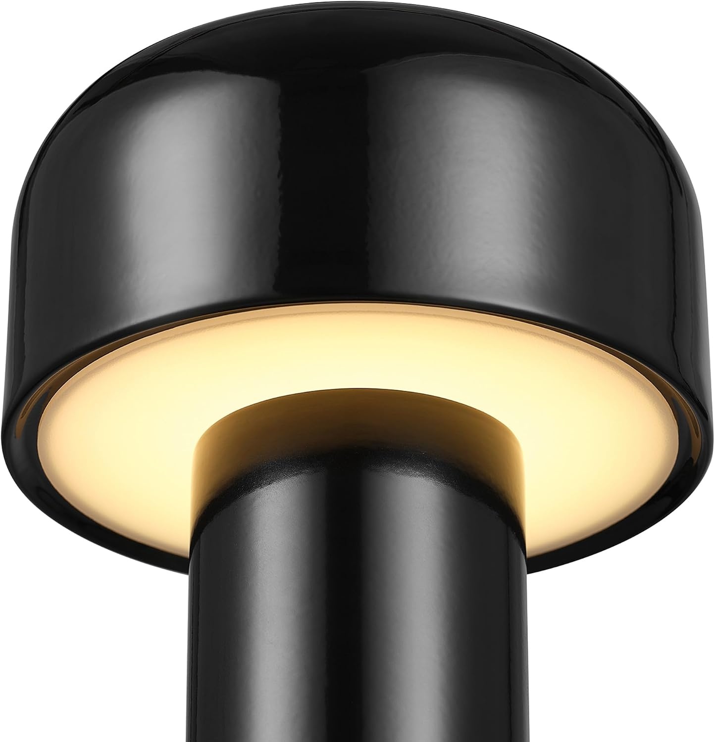image:imageGlobe Electric 60000118 8 15W LED Integrated Outdoor Table Lamp Black Plugin Rechargeable Battery USBC Cable Frosted Acrylic Diffuser 4Step Dimmer Touch Switch Wet RatedBlack LED
