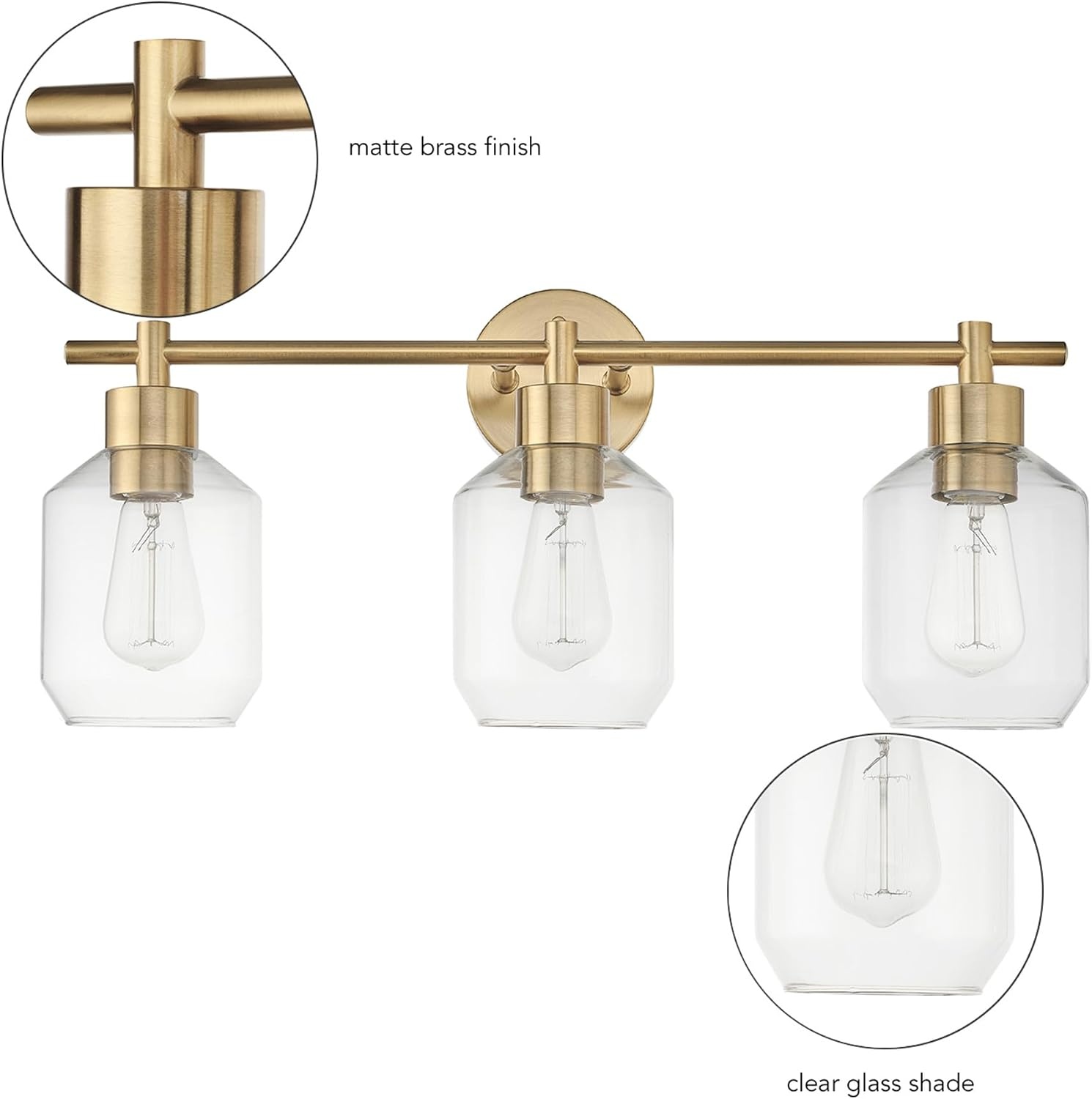 image:imageGlobe Electric 63000104 3Piece Bath Accessories Satin Nickel Finish 15 2Light Vanity Light Alabaster Glass Shades Toilet Paper Holder Towel Ring Bathroom Dcor Home EssentialsGold