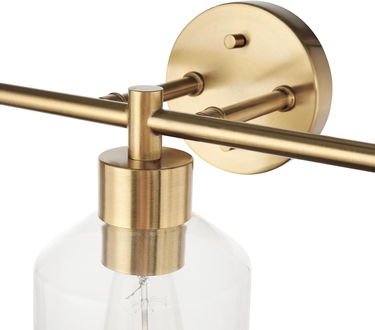 image:imageGlobe Electric 63000104 3Piece Bath Accessories Satin Nickel Finish 15 2Light Vanity Light Alabaster Glass Shades Toilet Paper Holder Towel Ring Bathroom Dcor Home EssentialsGold
