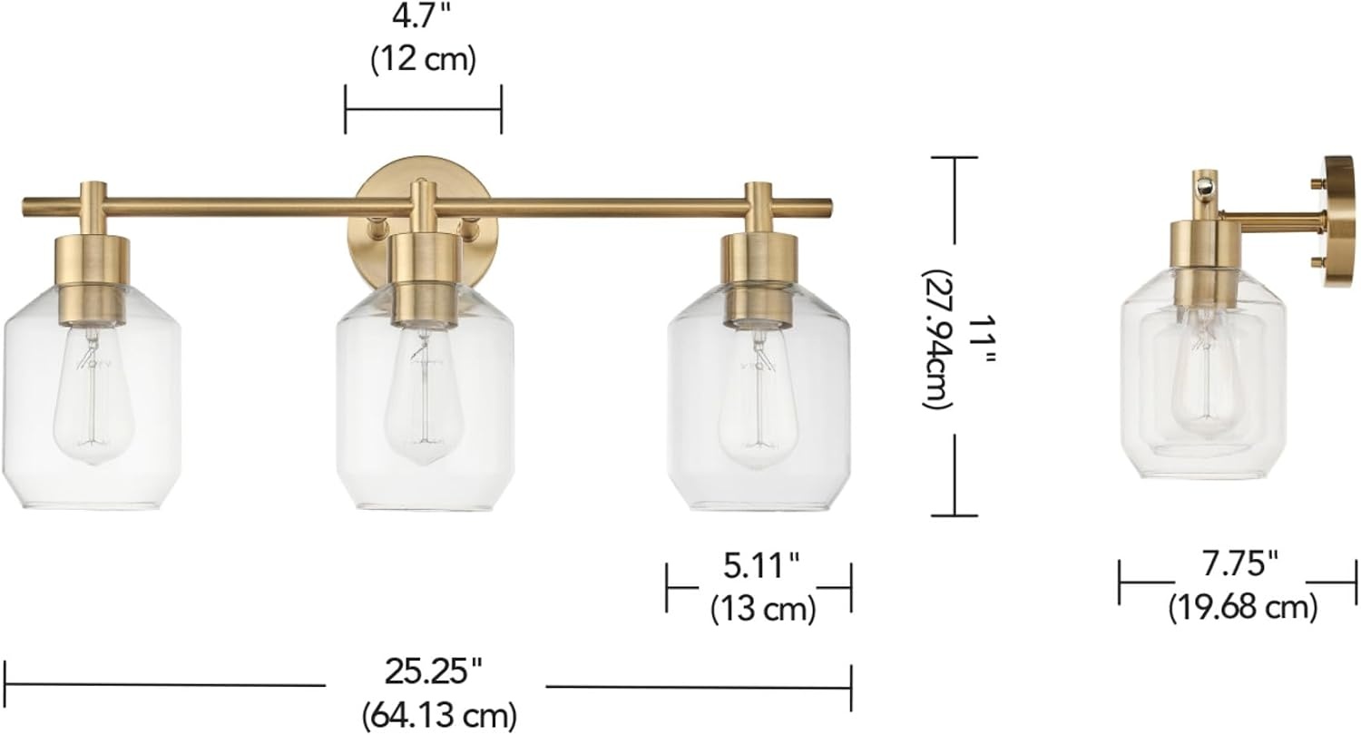 image:imageGlobe Electric 63000104 3Piece Bath Accessories Satin Nickel Finish 15 2Light Vanity Light Alabaster Glass Shades Toilet Paper Holder Towel Ring Bathroom Dcor Home EssentialsGold