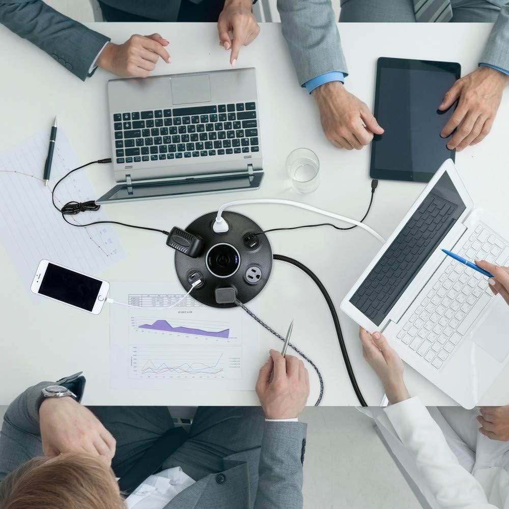 image:imageGlobe Electric 78525 4Outlet Black Surge Protector Desktop Power Strip Hub 4X USB Ports 5V31A 900 Joules Surge Protection Right Angle Plug Central OnOff Button 6ft Cord ElectronicsBlack Finish