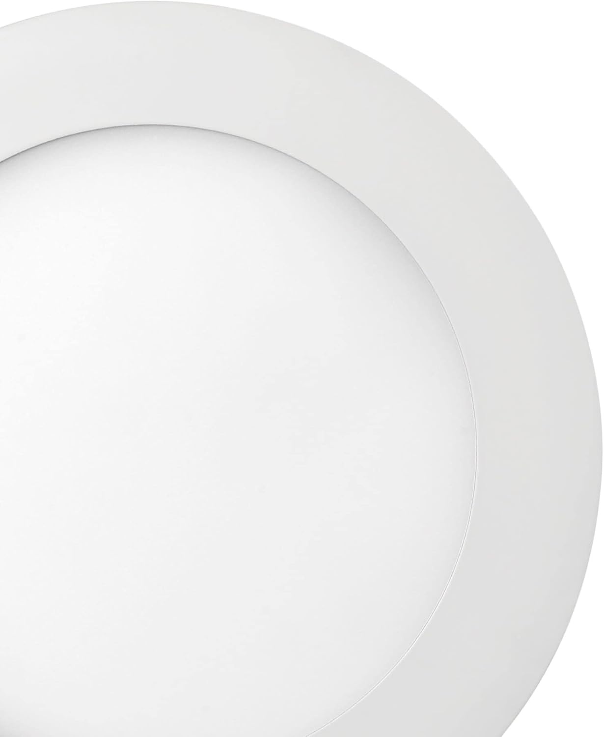 image:imageGlobe Electric 90933 6 Ultra Slim LED Integrated Recessed Lighting Kit 12 Watts Energy Star IC and Wet Rated White Finish 631 Hole Size Dimmer Switch Compatible 800 Lumens 3000K1 Pack