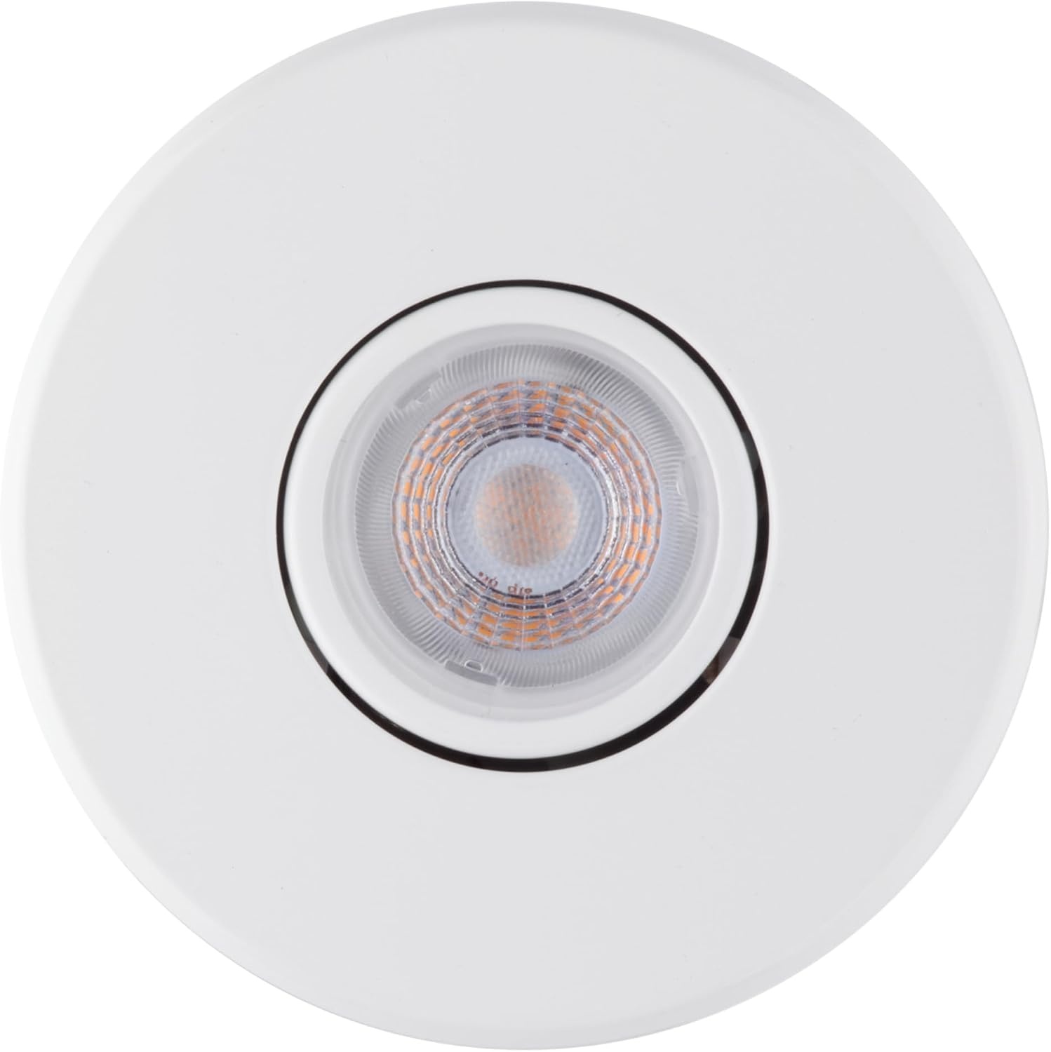 image:imageGlobe Electric 90958 4 Rust Proof IndoorOutdoor Ridged Baffle Round Trim Recessed Lighting Kit 4Pack White Easy Install PushNClick Clips 388 Hole Size Porch Light Bulb Not Included10Pack