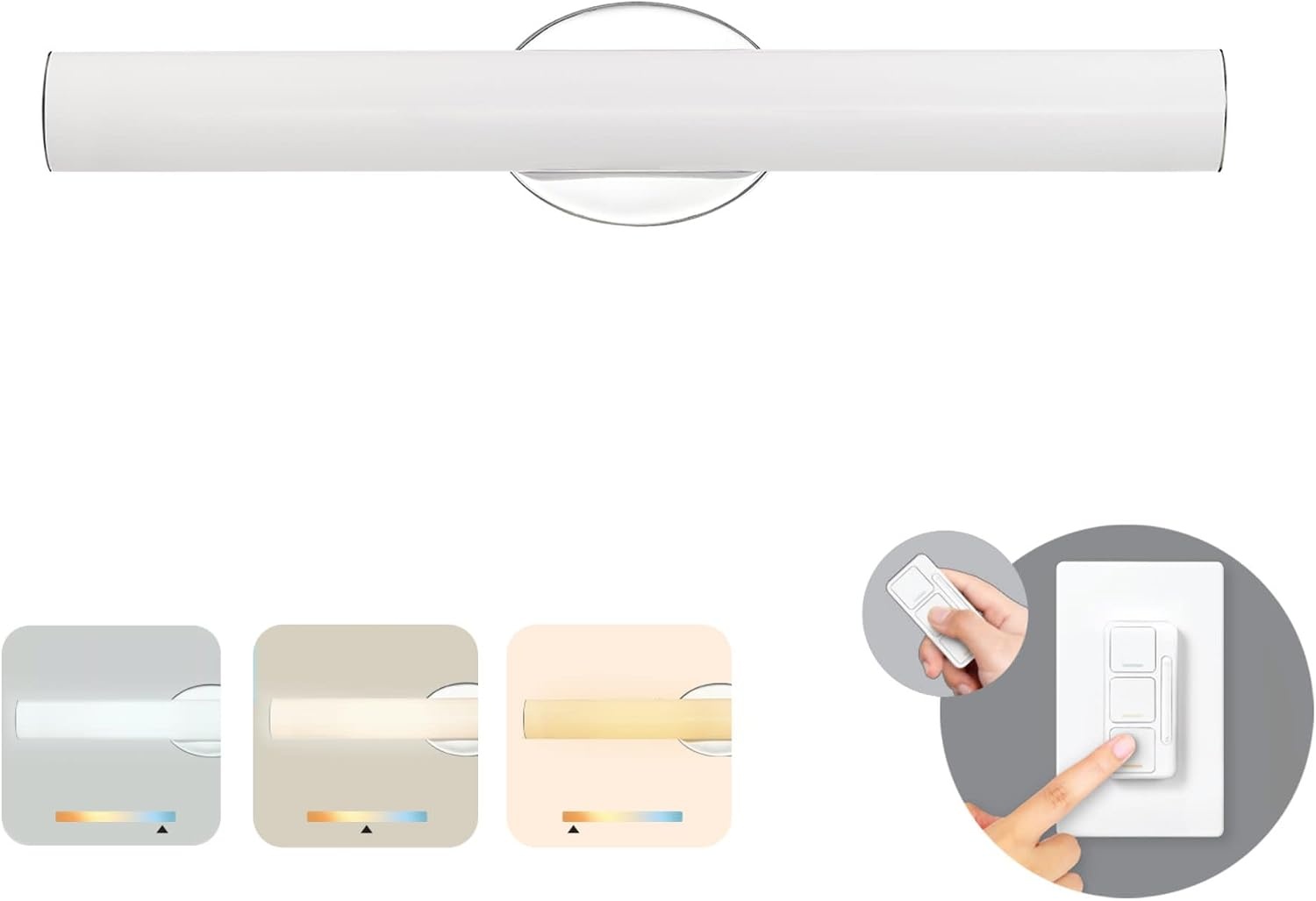 image:imageGlobe Electric 91005447 Pacific 24 Wide LED Bath Bar with Frosted Acrylic Shade Brass