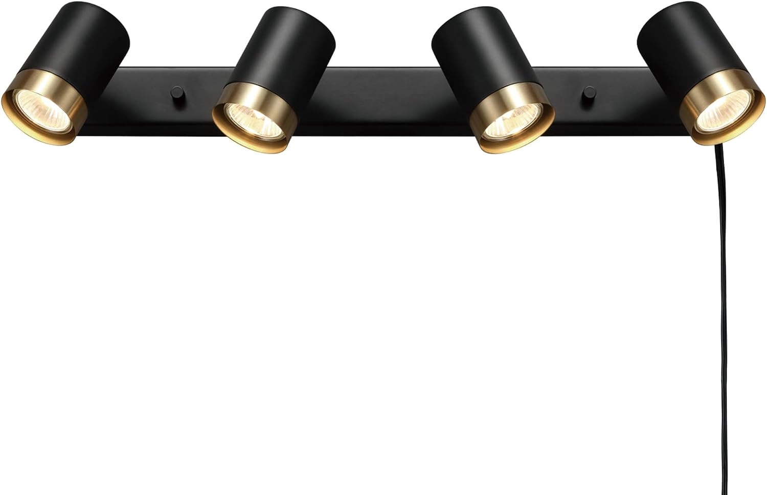 image:imageGlobe Electric 91005455 Dale 4 Light 6 Tall Plugin Wall Sconce Matte Black