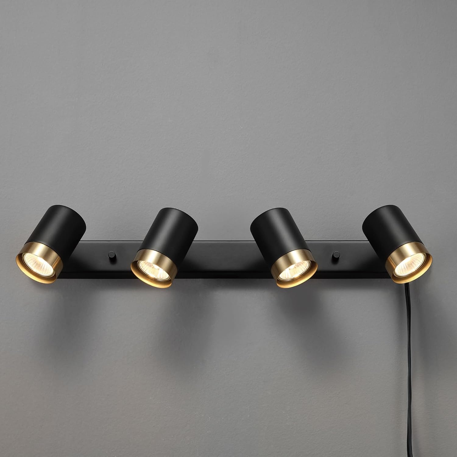 image:imageGlobe Electric 91005455 Dale 4 Light 6 Tall Plugin Wall Sconce Matte Black
