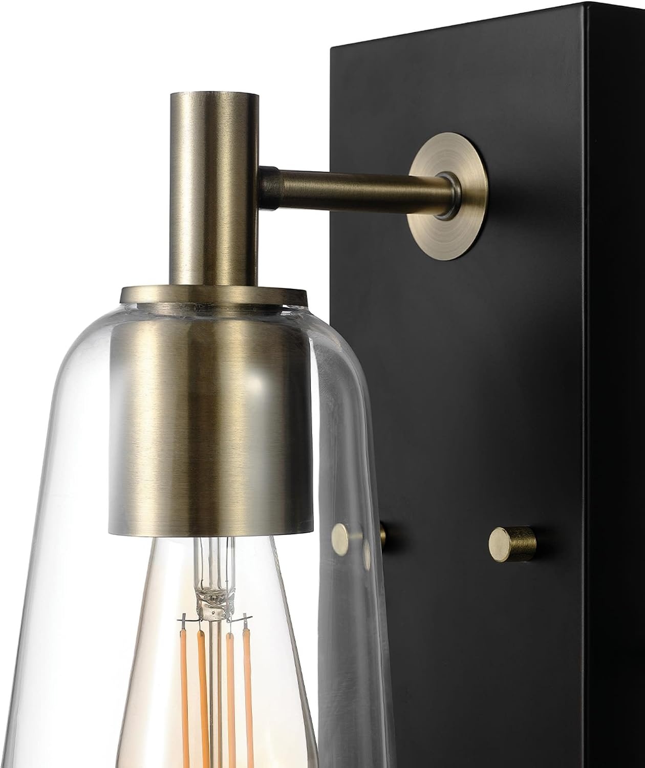 image:imageGlobe Electric 91005947 Brockton 12 Tall Wall Sconce with Glass Shade Matte Brass