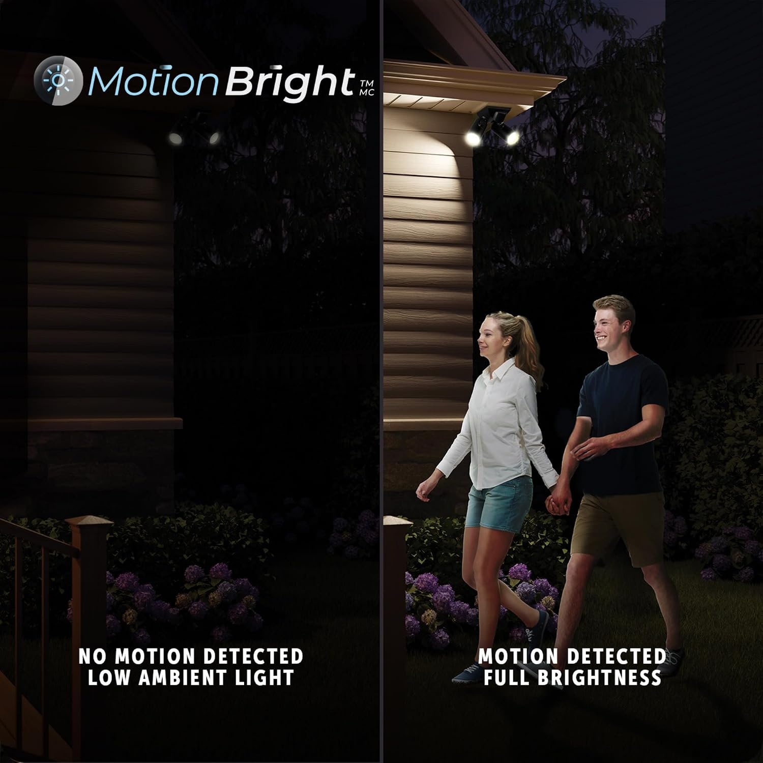 image:imageGlobe Electric 91008631 Double Light 6716 Wide Adjustable 4000K LED Outdoor Security Flood Light Black