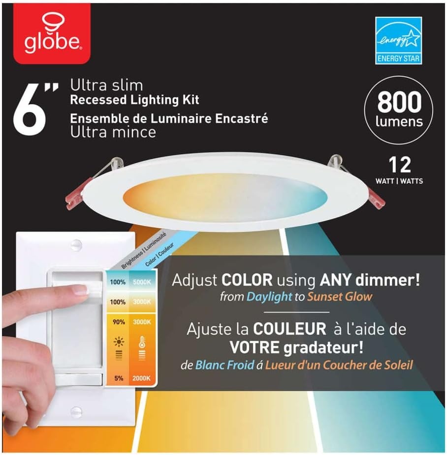 image:imageGlobe Electric 91416 DuoBright Recessed Light 6 White