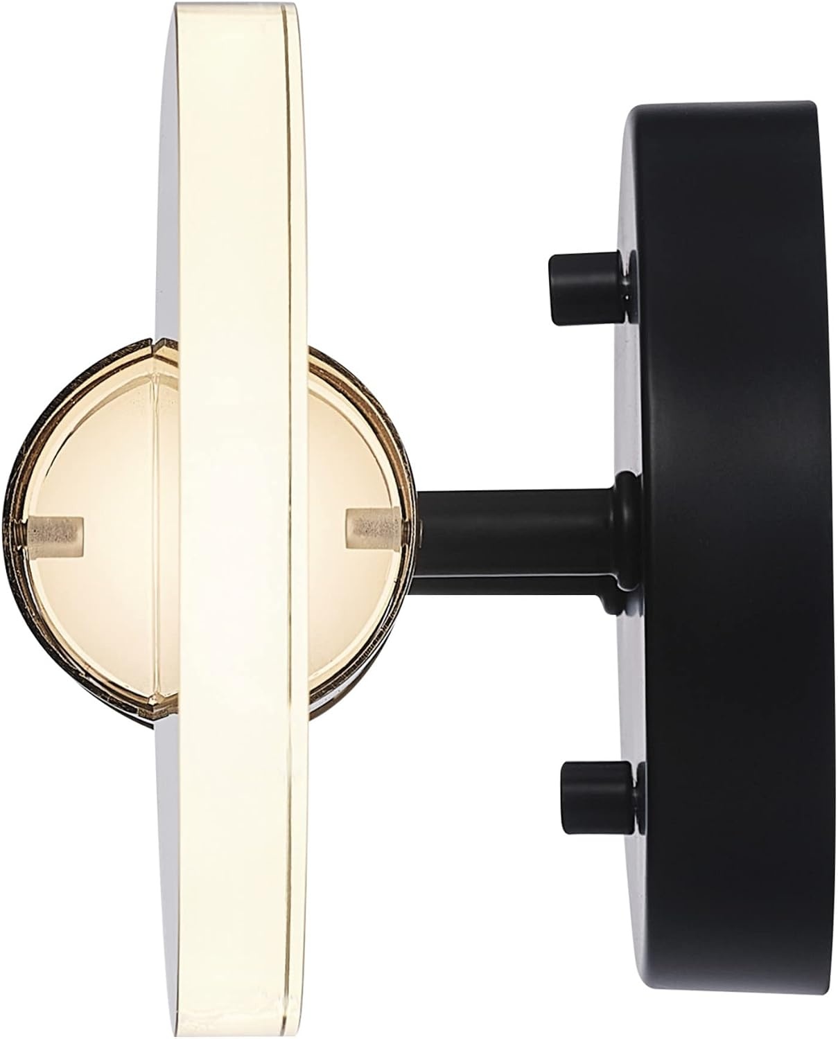image:imageGlobe Electric Edinburgh 24 LED Integrated Vanity Light Matte Black 19W 1200 Lumens 4000 Kelvin Cool White 90 CRI Frosted Acrylic Shades Dimmable Bulb Not IncludedMatte Black Brass