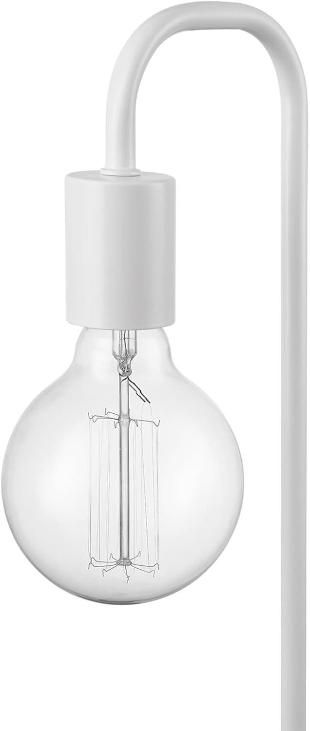 image:imageGlobe Electric Holden 18 Table Lamp Matte White Faux Light Wood Base Indoor LED 60W E26Matte White Faux Wood