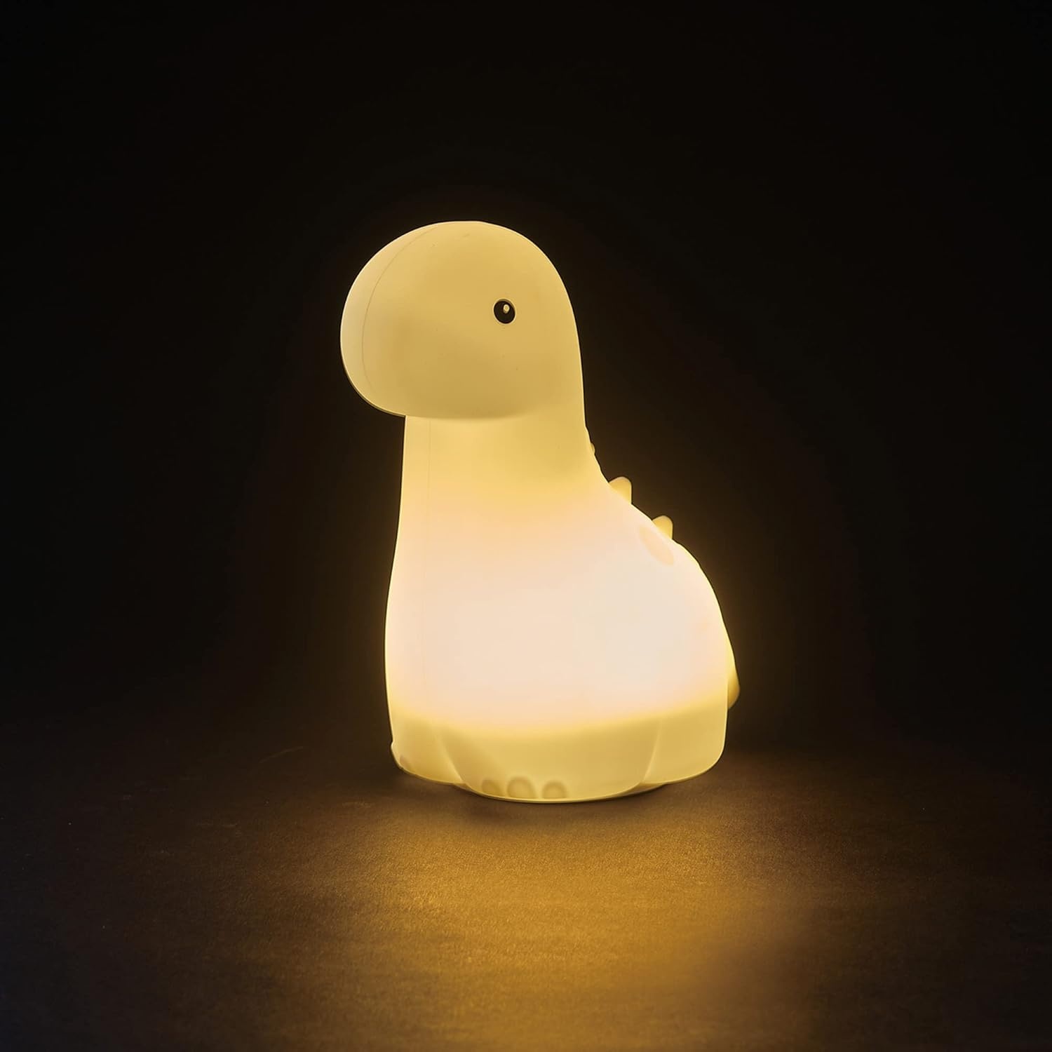 image:imageGlobe Electric Multicolor LED Silicone Night Light Brontosaurus Tap Light Rechargeable Color Changing Soft BPAFree Body Kids Nursery Dcor 13848