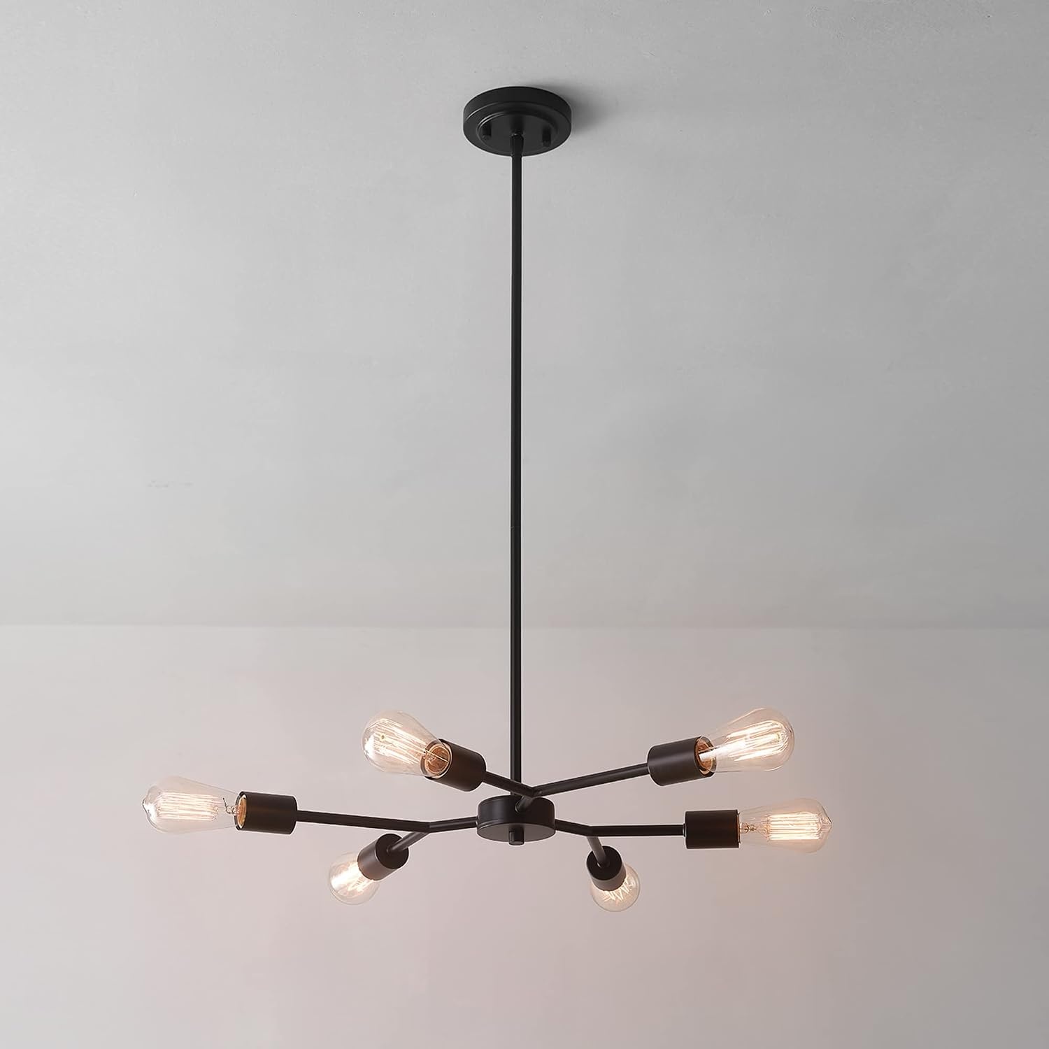 image:imageGlobe Electric Novogratz x 65781 Celeste 4Light Chandelier Matte Brass Bulb Not IncludedTetra Black