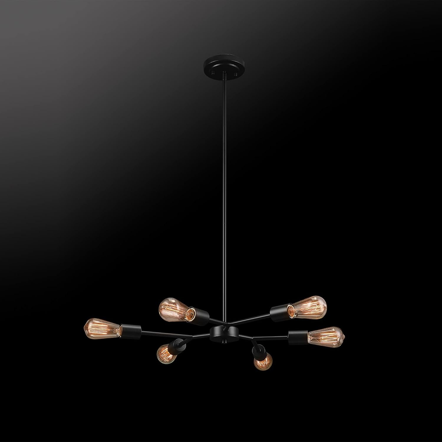 image:imageGlobe Electric Novogratz x 65781 Celeste 4Light Chandelier Matte Brass Bulb Not IncludedTetra Black
