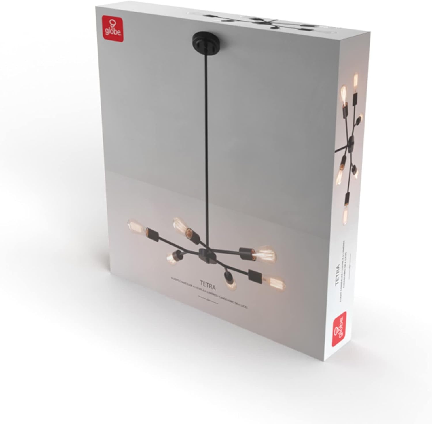 image:imageGlobe Electric Novogratz x 65781 Celeste 4Light Chandelier Matte Brass Bulb Not IncludedTetra Black