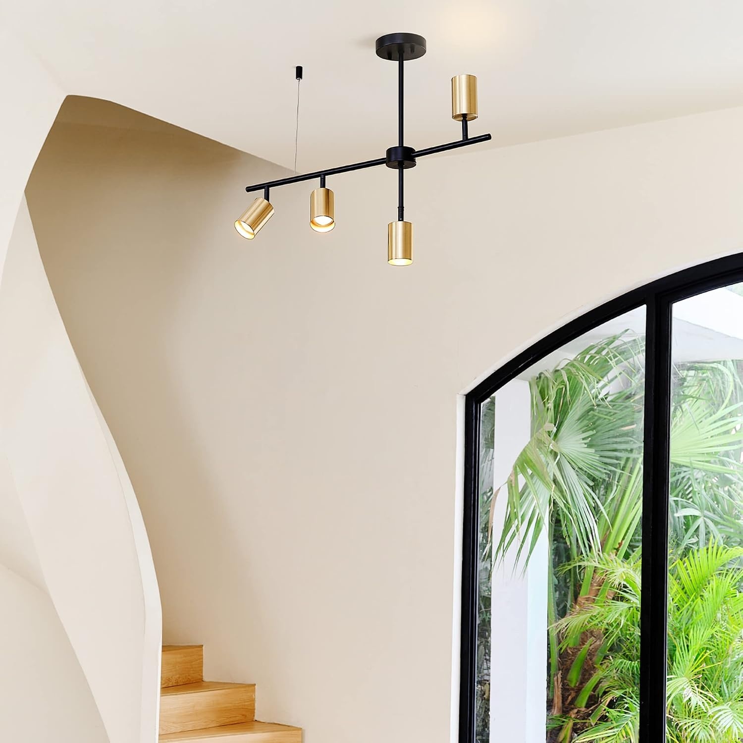 image:imageGlobe Electric Pratt 4Light Track Lighting Matte Brass GoldBrass Hadid