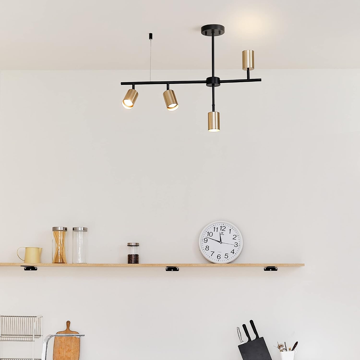 image:imageGlobe Electric Pratt 4Light Track Lighting Matte Brass GoldBrass Hadid