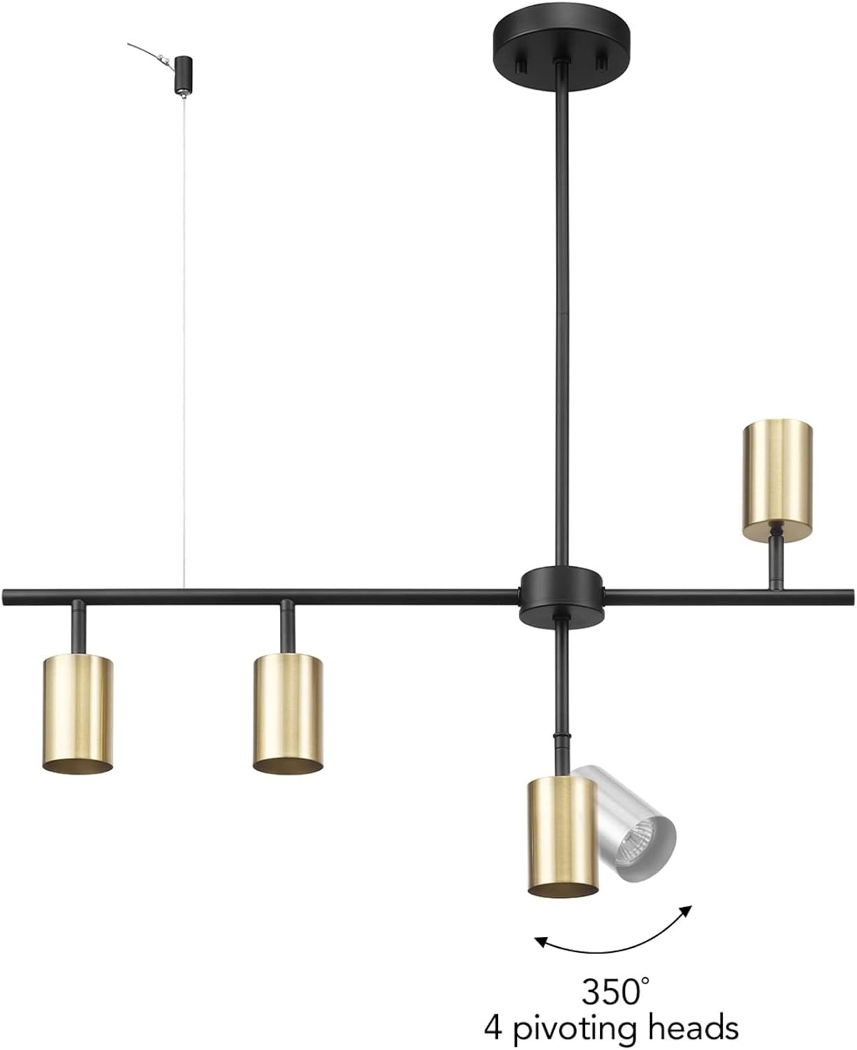 image:imageGlobe Electric Pratt 4Light Track Lighting Matte Brass GoldBrass Hadid
