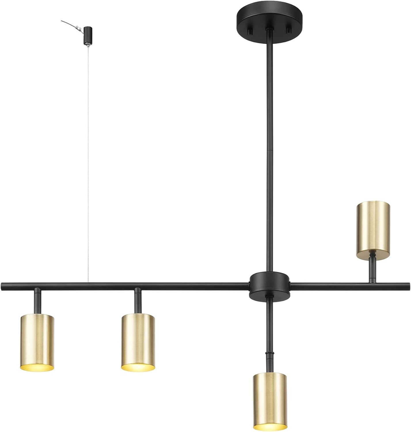 image:imageGlobe Electric Pratt 4Light Track Lighting Matte Brass GoldBrass Hadid