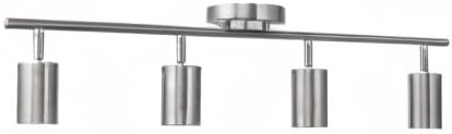 image:imageGlobe Electric Pratt 4Light Track Lighting Matte Brass GoldBrushed Nickel Pratt