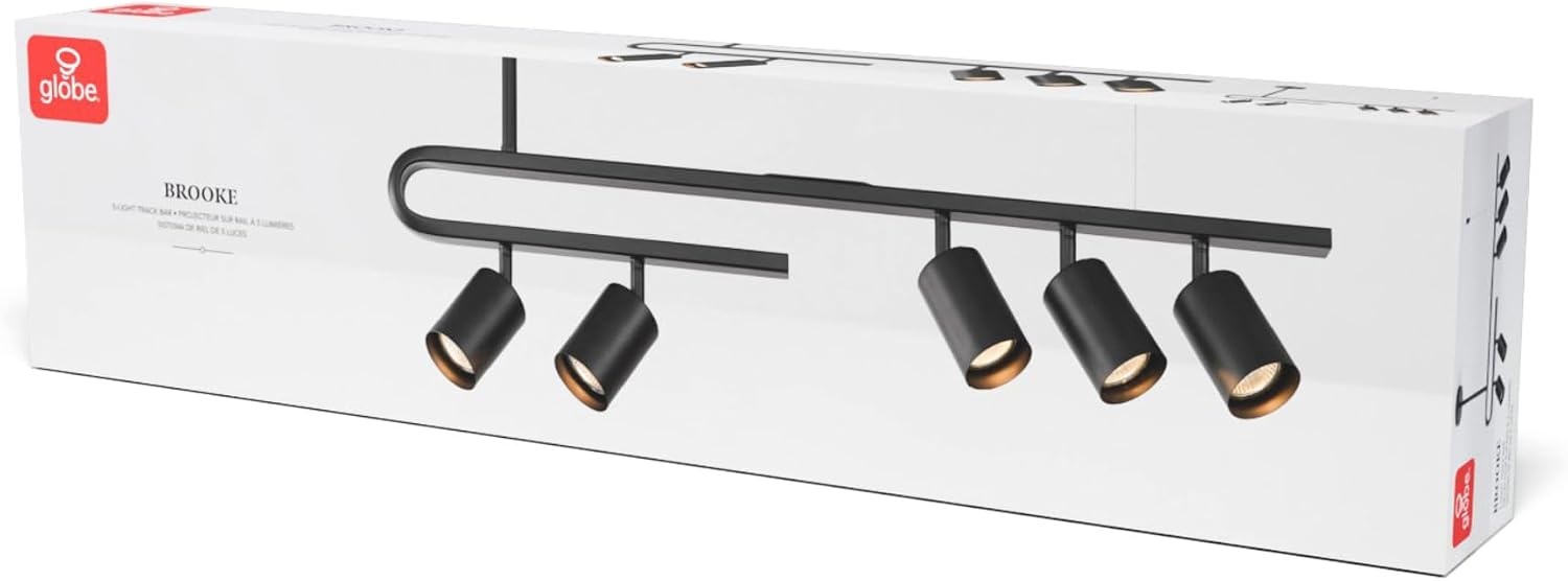 image:imageGlobe Electric Pratt 4Light Track Lighting Matte Brass GoldMatte Black Brooke