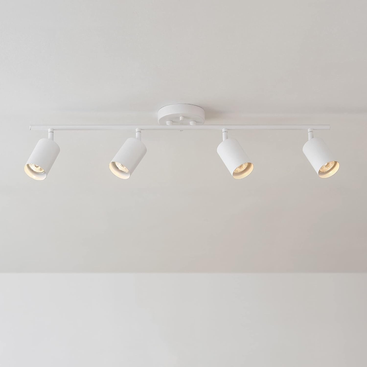 image:imageGlobe Electric Pratt 4Light Track Lighting Matte Brass GoldWhite Pratt