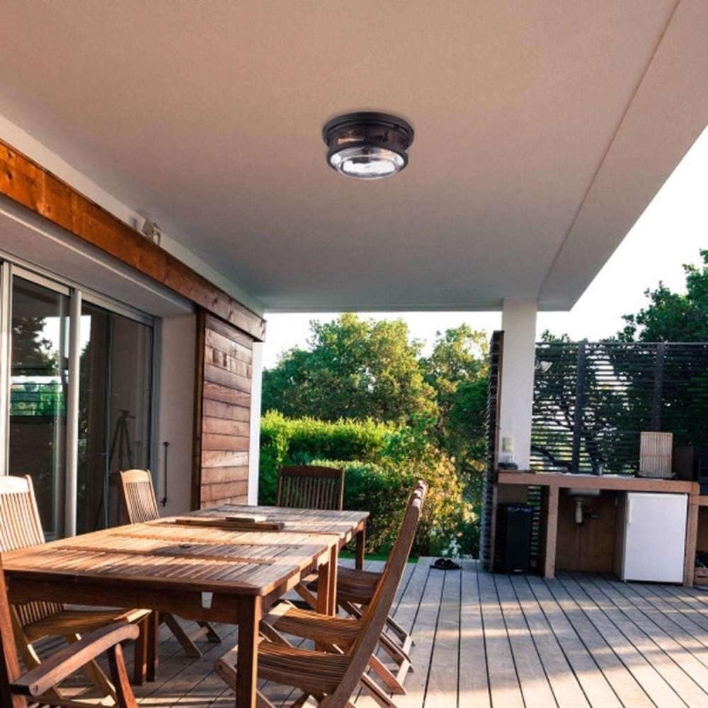 image:imageGlobe Electric Vintage Switch Natural Bronze Dimmable Outdoor Light Fixture Hardwired Case of 1