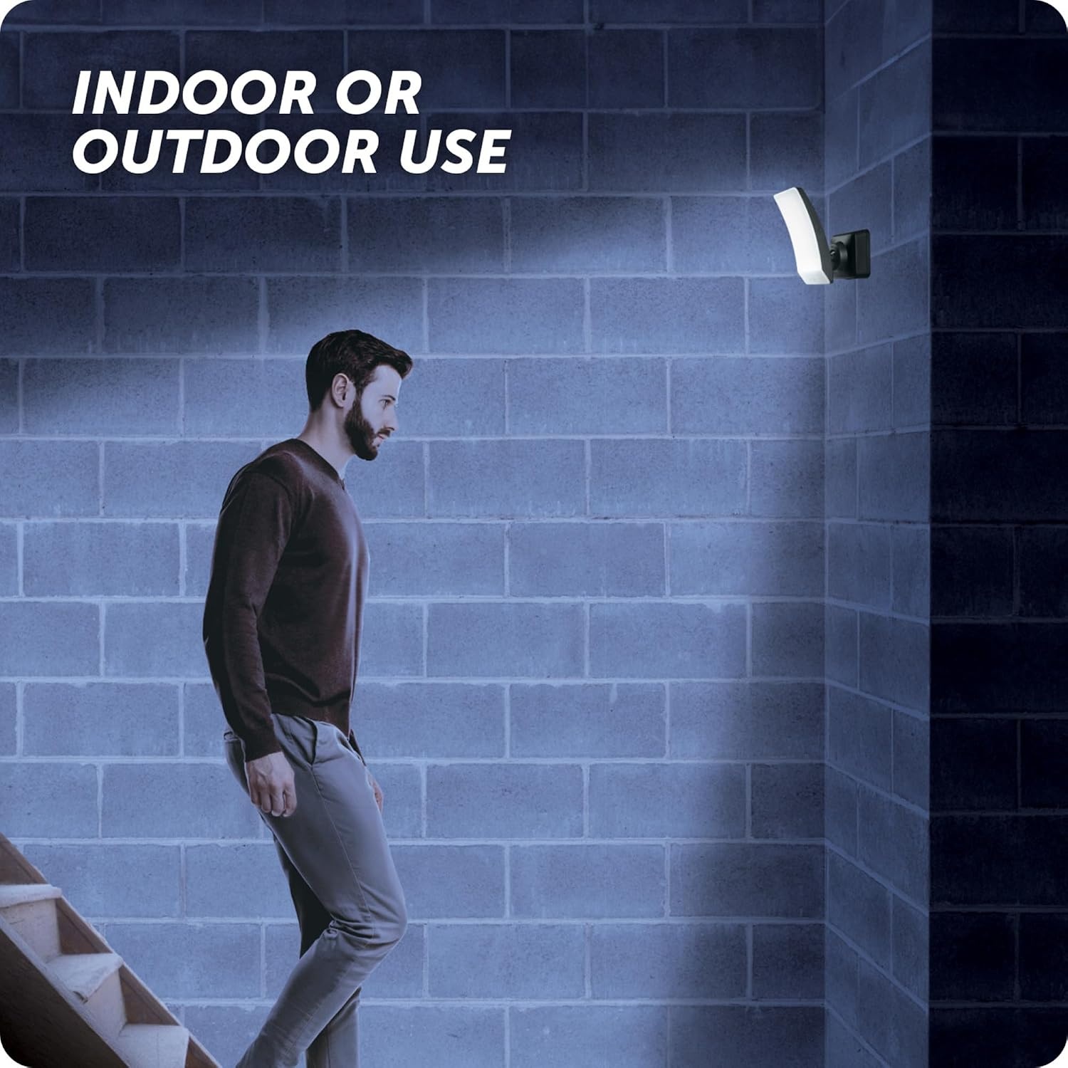 image:imageGlobeElectric 17000146 Globe Electric LED Battery Powered Arc Light Security Light