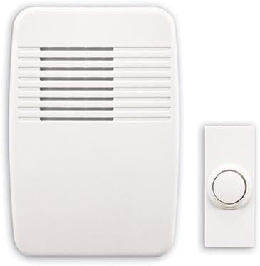 image:imageHeathZenith SL736602 Wireless PlugIn Door Chime Kit with Molded Plastic Cover White