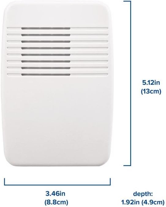 image:imageHeathZenith SL736602 Wireless PlugIn Door Chime Kit with Molded Plastic Cover White