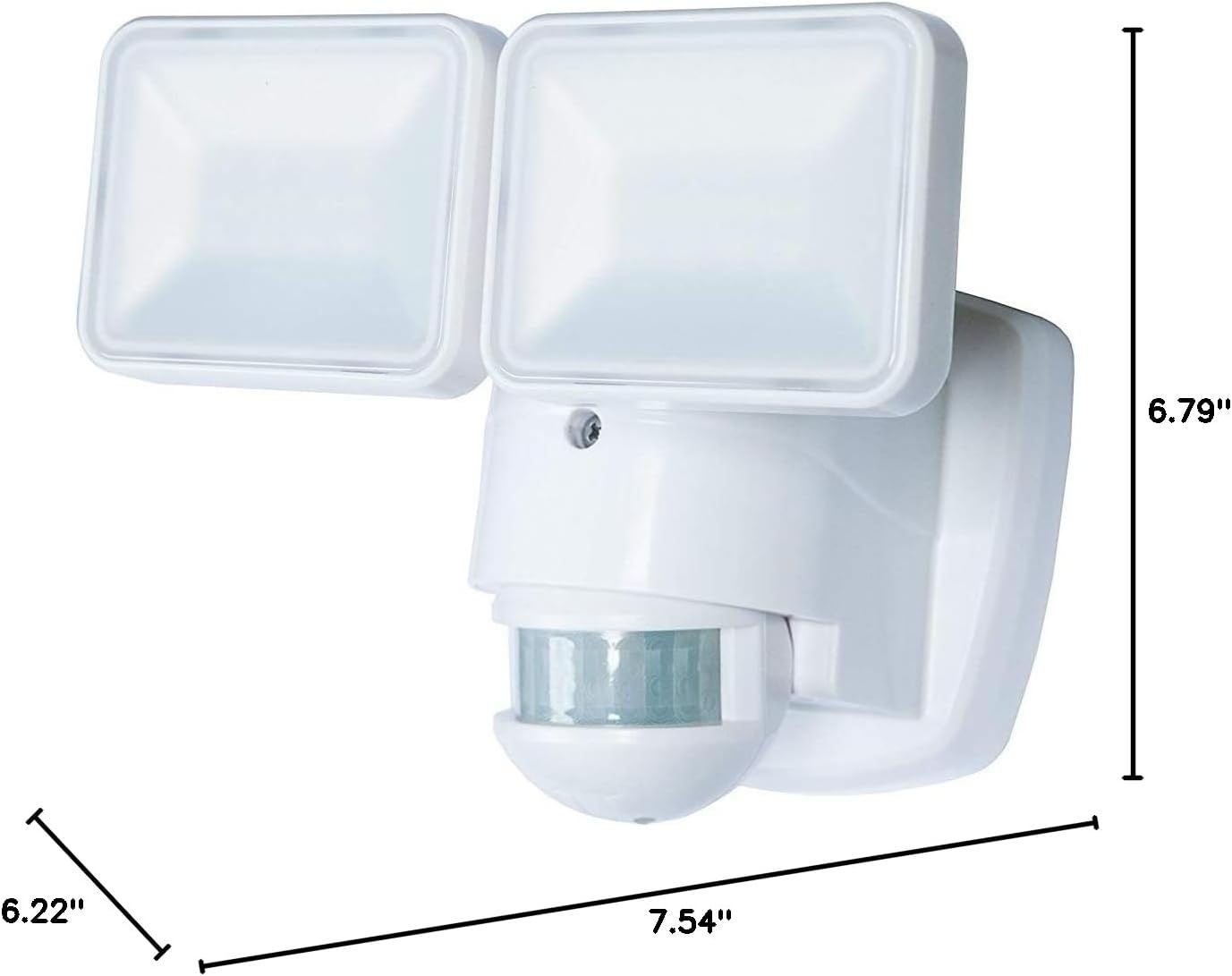 image:imageHeathco HZ5846WH Motion Activated Security Light 180 deg Sensing 1250 lumens LED Lamp White 120 VAC 60 Hz