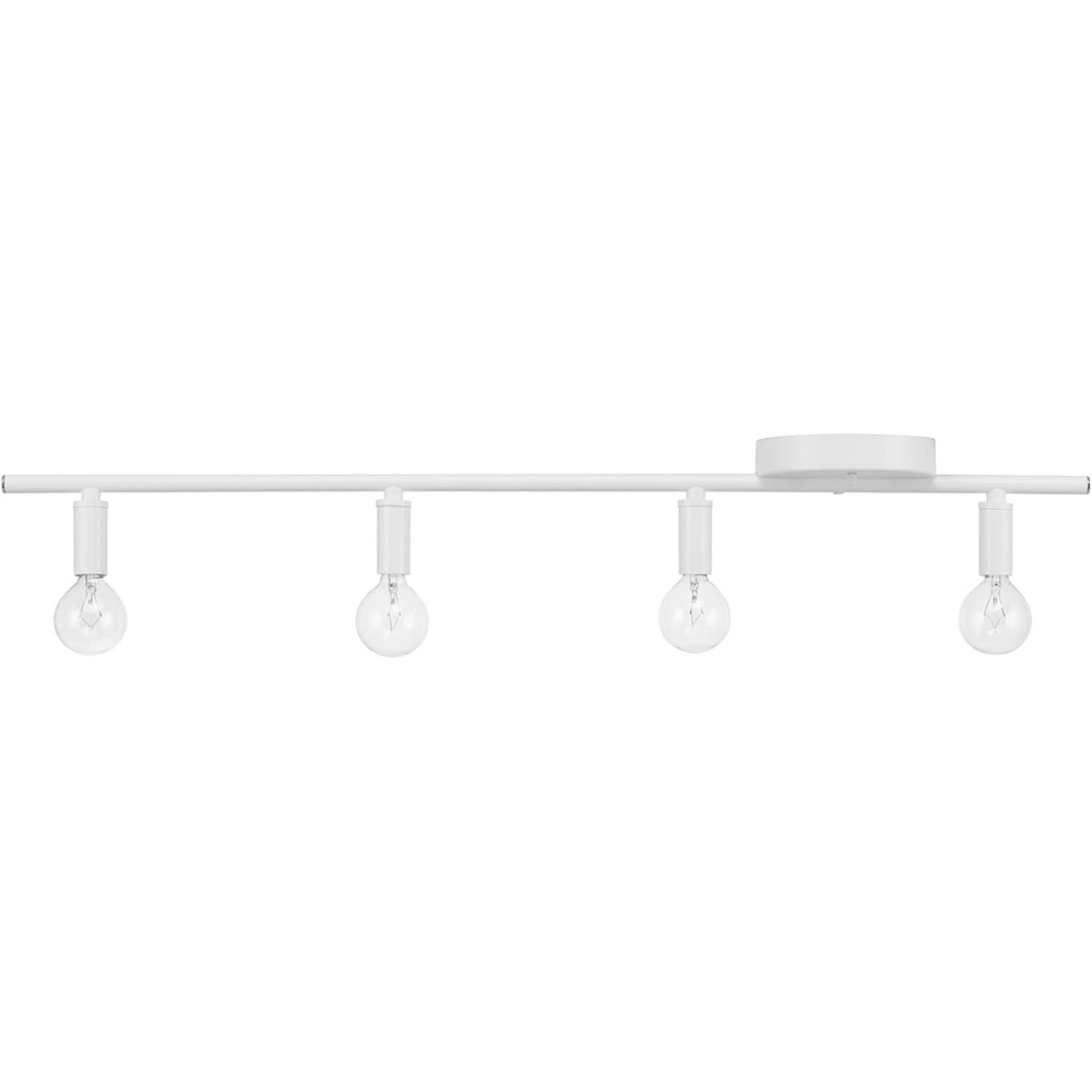 image:imageGLOBE Electric 64000011 29 4Light Slim Profile Track Lighting Matte White Lighting for Kitchen Bathroom Bedroom or Dining Room Living Room Ceiling Lights Light Fixture Kitchen Island Lights