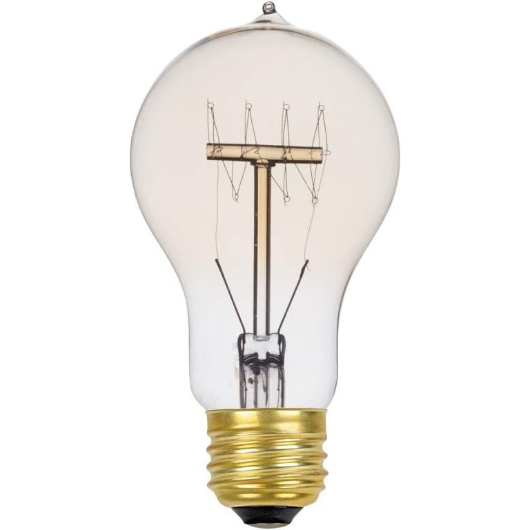 image:imageGlobe Electric 01325 60W Vintage Edison A19 Quad Loop Incandescent Filament Light Bulb E26 Base 245 Lumens Soft WhiteSoft White