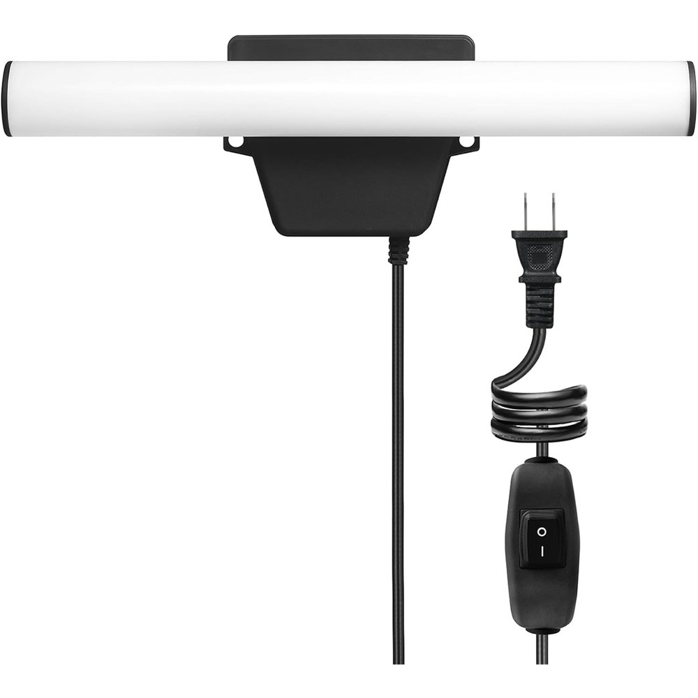 image:imageGlobe Electric 17000185 14W LED Integrated Outdoor Linear Flood Light Black Finish Spotlight Security Light 1200 Lumens inLine Rocker Switch 10Foot Cord Hanging Lamp LED Lights