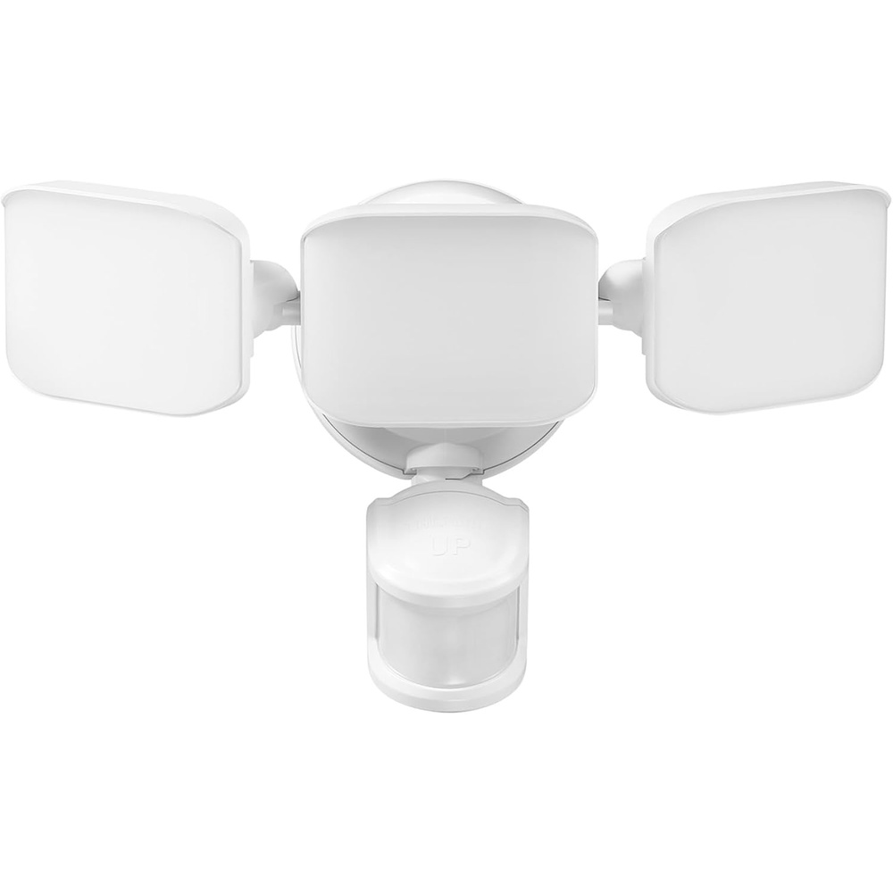 image:imageGlobe Electric 180Degree 15W Triple Head White 2200 Lumens Battery Operated Outdoor Integrated LED Flood Light Security Light Outside House LightsWhite 2200 Lumen