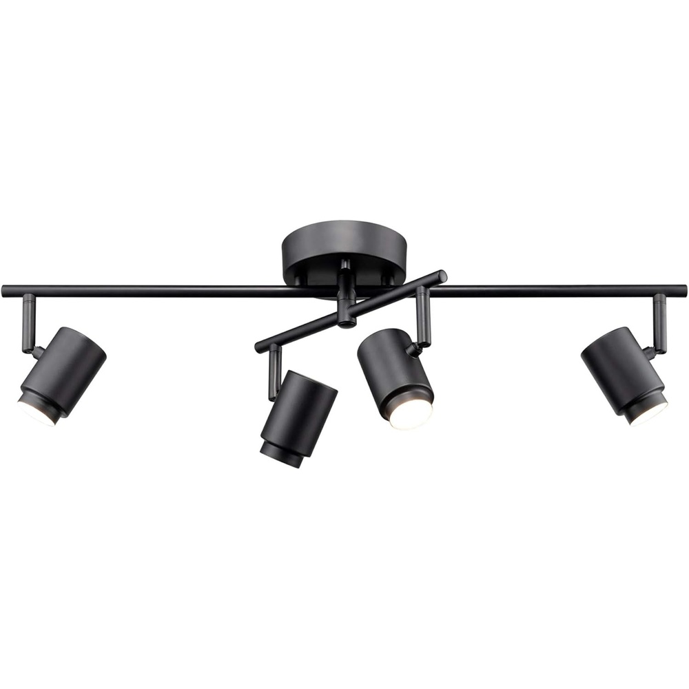 image:imageGlobe Electric 3Light Integrated LED Track Lighting Matte Black Adjustable Heads Dimmable 59941Black Walton