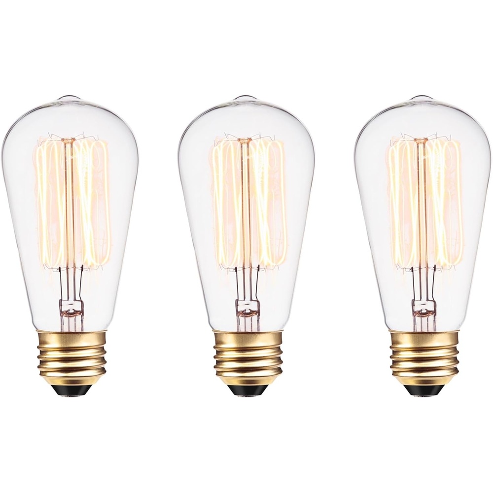 image:imageGlobe Electric 40W Equivalent Soft White 2000K Edison Candelabra Amber Glass Dimmable LED Light Bulb 31355 1Pack B10 VintageIndustrial