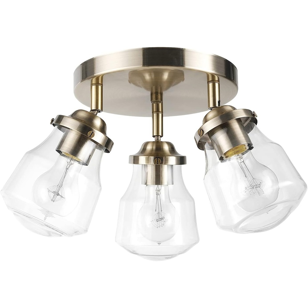 image:imageGlobe Electric 59767 Mabel 3Light Track Lighting Antique Brass Frosted Glass Shades Bulbs Included GoldAntique Brass Gerald
