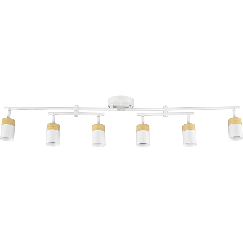 image:imageGlobe Electric 59969 Tempo 5Light Foldable Track Lighting Matte BlackWhite  Hudson 6Light