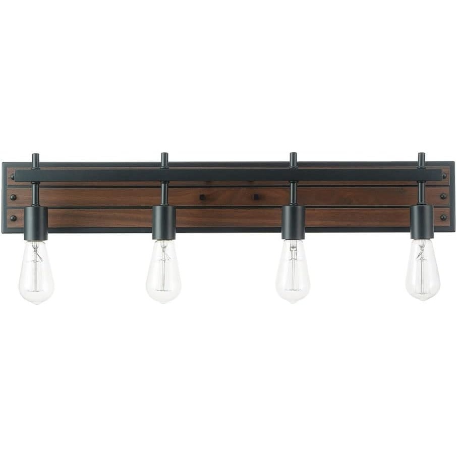 image:imageGlobe Electric 91000912 Mackay 4 Light 30 Wide Vanity Light  Matte Black