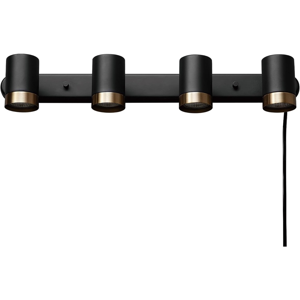 image:imageGlobe Electric 91005455 Dale 4 Light 6 Tall Plugin Wall Sconce  Matte Black