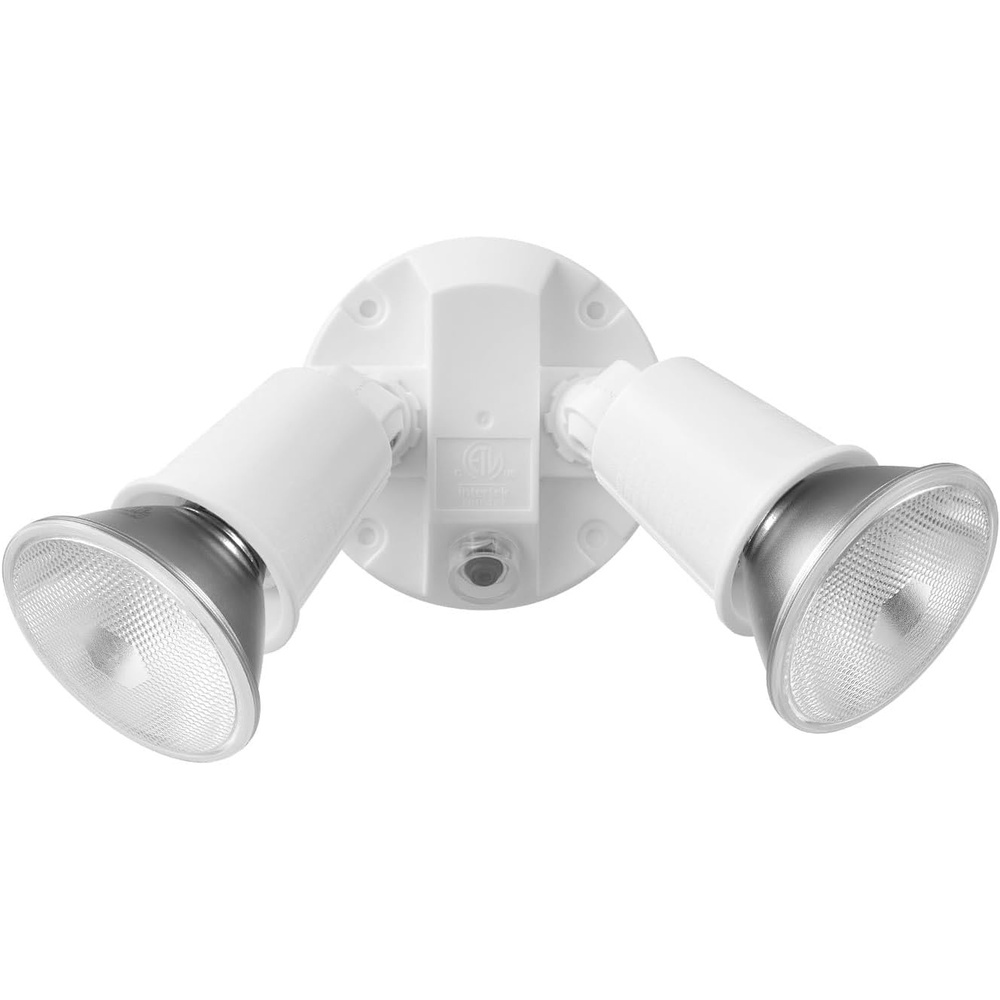 image:imageGlobe Electric 91008607 Dusk to Dawn Two Light 612 Wide Outdoor Flood Light  Satin