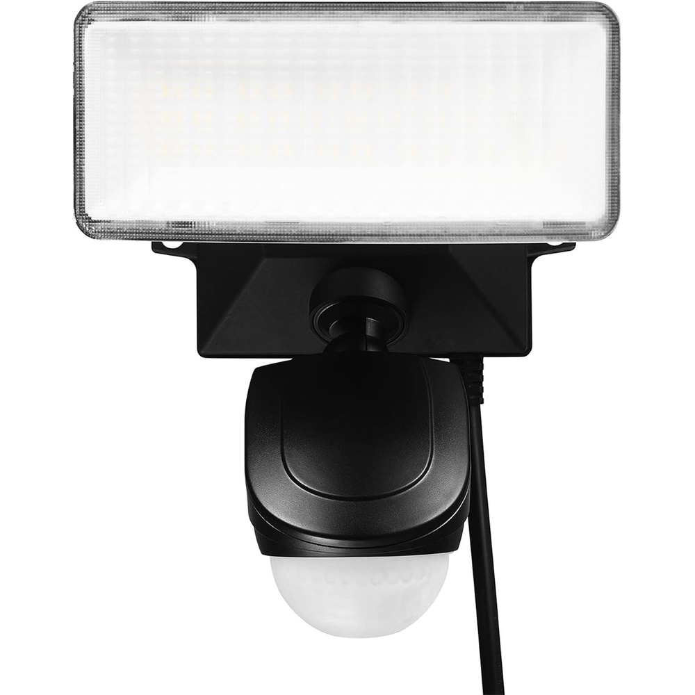 image:imageGlobe Electric 91008624 Single Light 12 Wide Adjustable 4000K LED Outdoor Security Flood Light Black