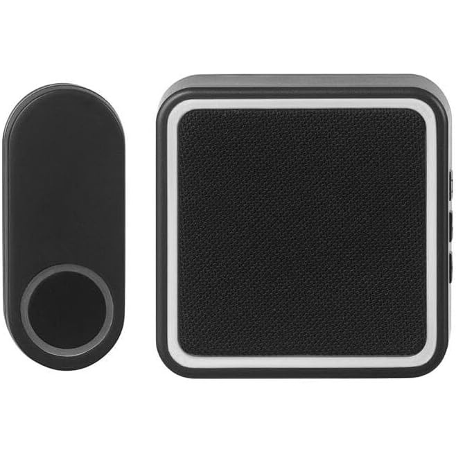 image:imageGlobe Heath Zenith Black Plastic Wireless Door Chime Kit
