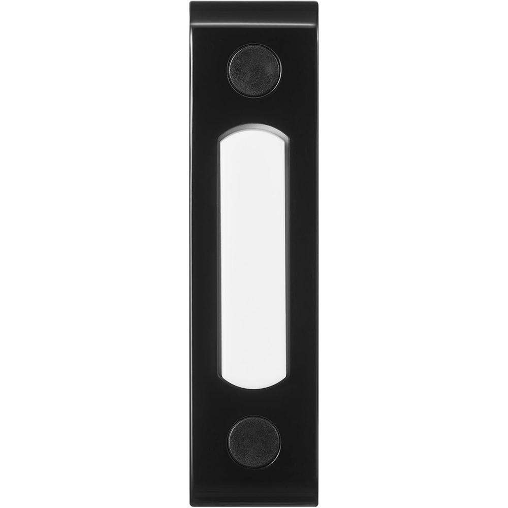 image:imageHeath Zenith 18000216 Wired Push Doorbell Button Black Metal Lighted Surface Mount Home Improvement Outdoor House Accessory