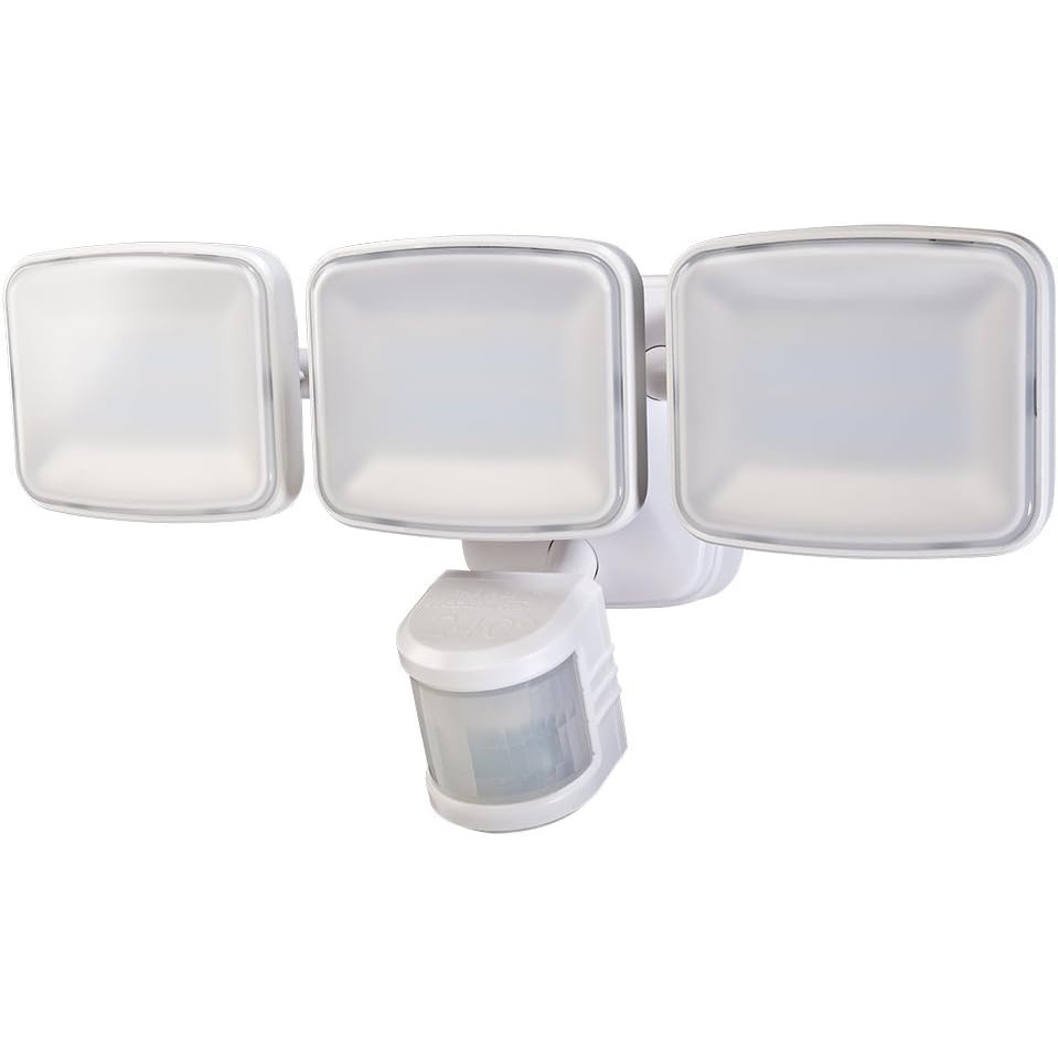 image:imageHeath Zenith HZ5833WH Led Motion Activated Security Light 3000 lm Triple Lamp Head Light amp 240 Motion Detection Zoneup to 70White