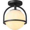 Matte Black  Frosted Glass Shade